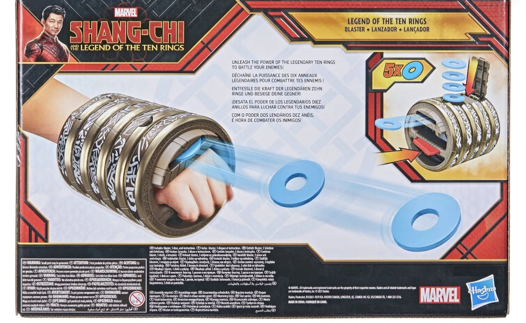Shang Chi And The Legend Of The Ten Rings Figure Blaster with 5 Rings