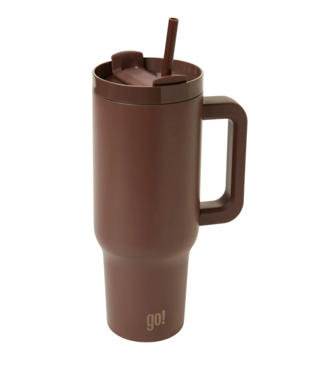 Brown 40oz Bling Tumbler