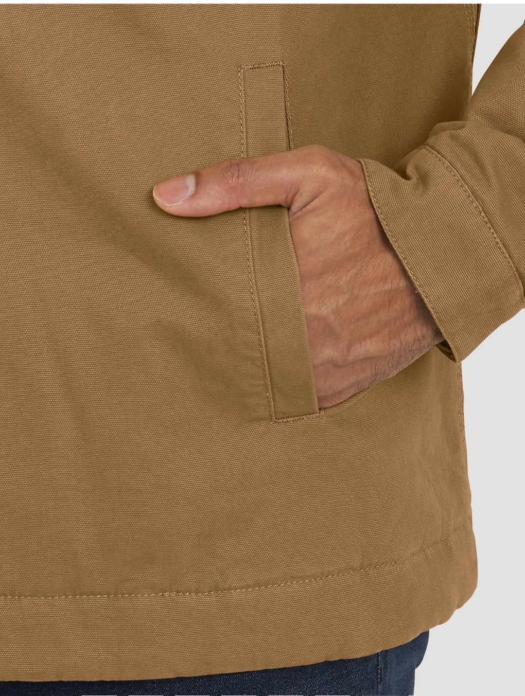 Wrangler Men's Canvas Work Jacket (Brown XL)