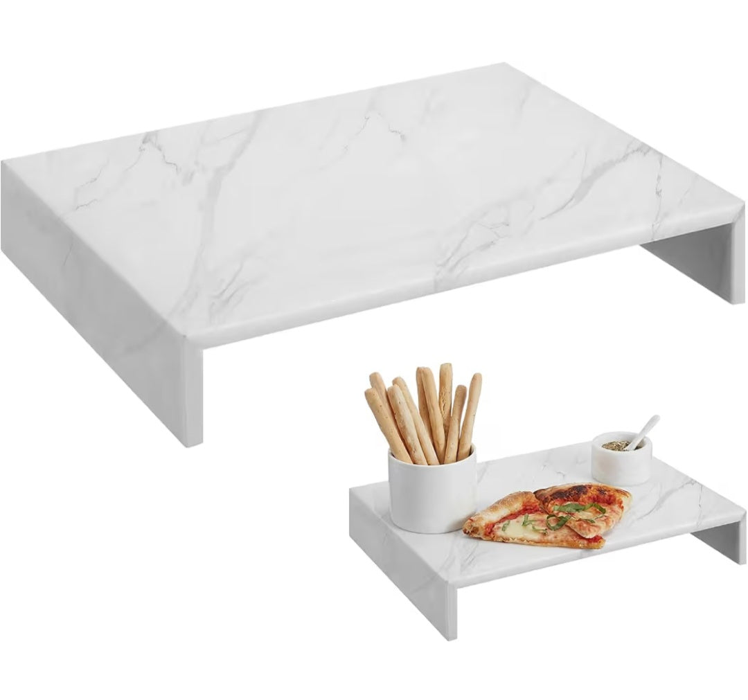 Marble Charcuterie Cheese Marble Cutting Board/Tray 14" L x 10" W x 2.5"