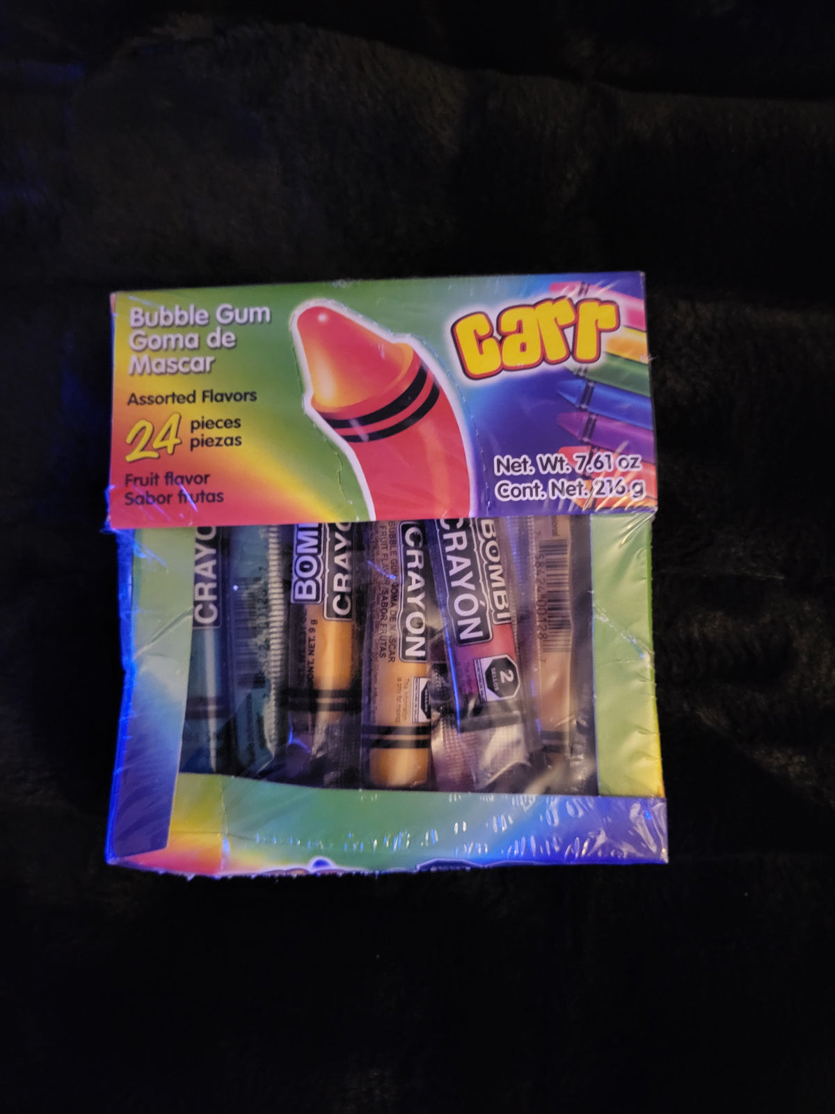 Crayon Shaped Fruit Flavored Bubble Gum