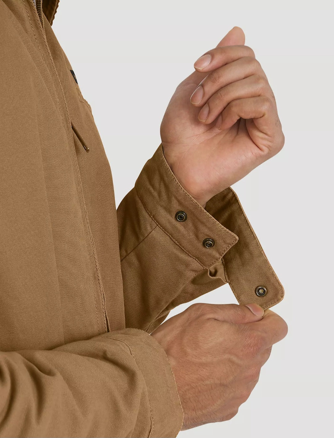 Wrangler Men's Canvas Work Jacket (Brown XL)