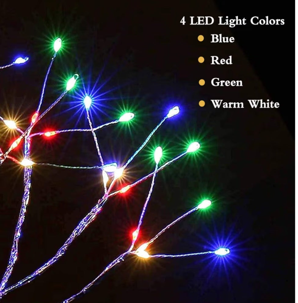 Tabletop 20" 108 LED Bonsai Tree Light, Sparkly Fairy Spirit Tree Lights, Battery/USB Operated