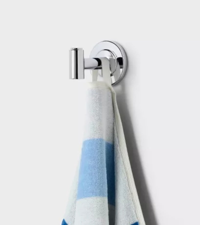 Anchor Nautical Blue Striped Oversized Beach Towel