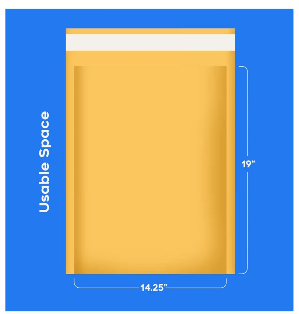 Bubble Self Seal Mailers 14 1/4" x 19" (12 pack) #7