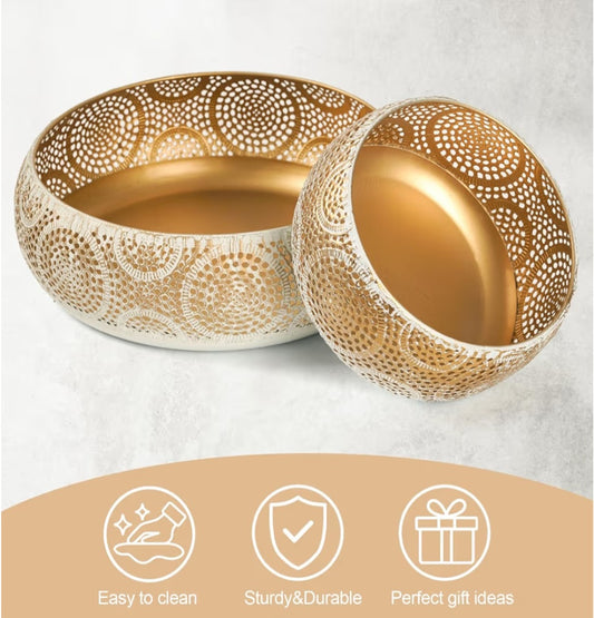 9a Metal Fruit Basket/Bowls  2pack