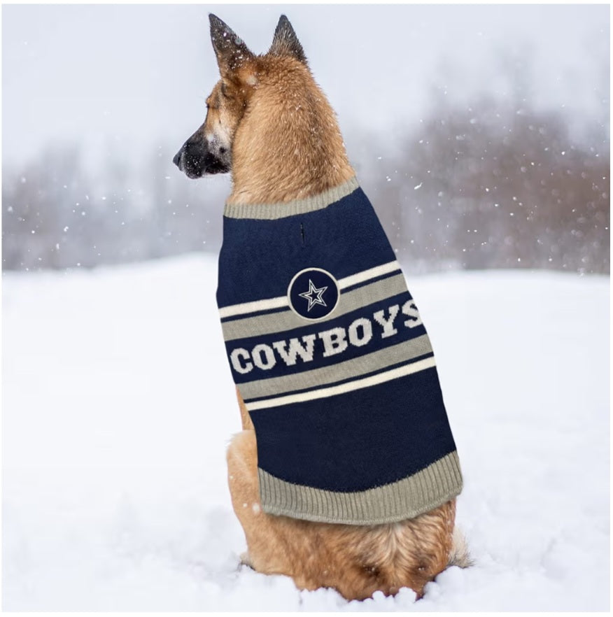 NFL Dallas Cowboys Dog Sweater, Size Extra Large