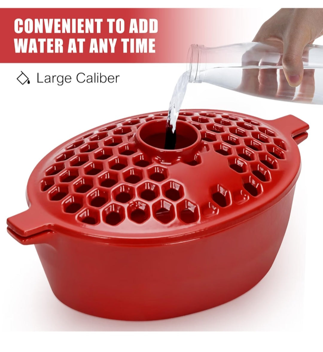 G GOOD GAIN Wood Stove Steamer - Cast Iron 2.7 quart