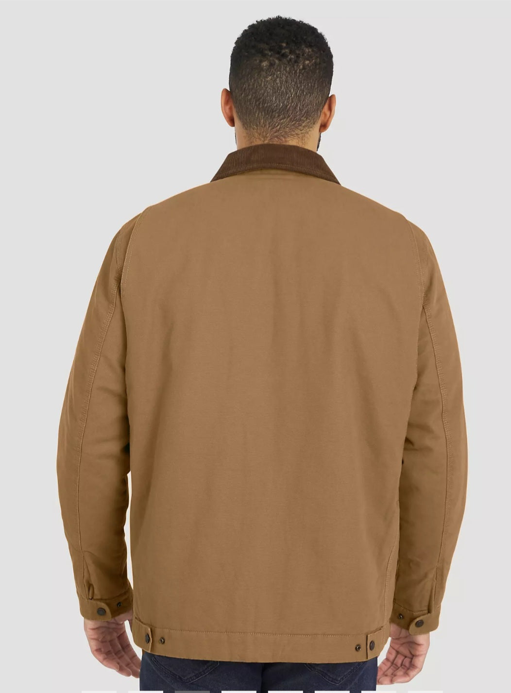 Wrangler Men's Canvas Work Jacket (Brown XL)