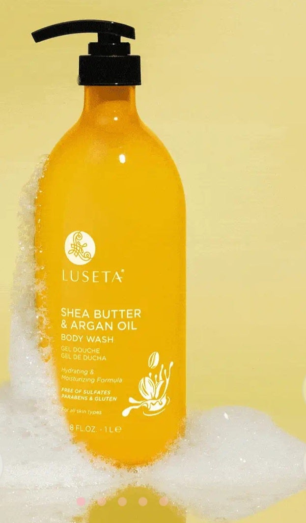 4 Luseta Shea Butter and Argan Oil Body Wash 33.8oz