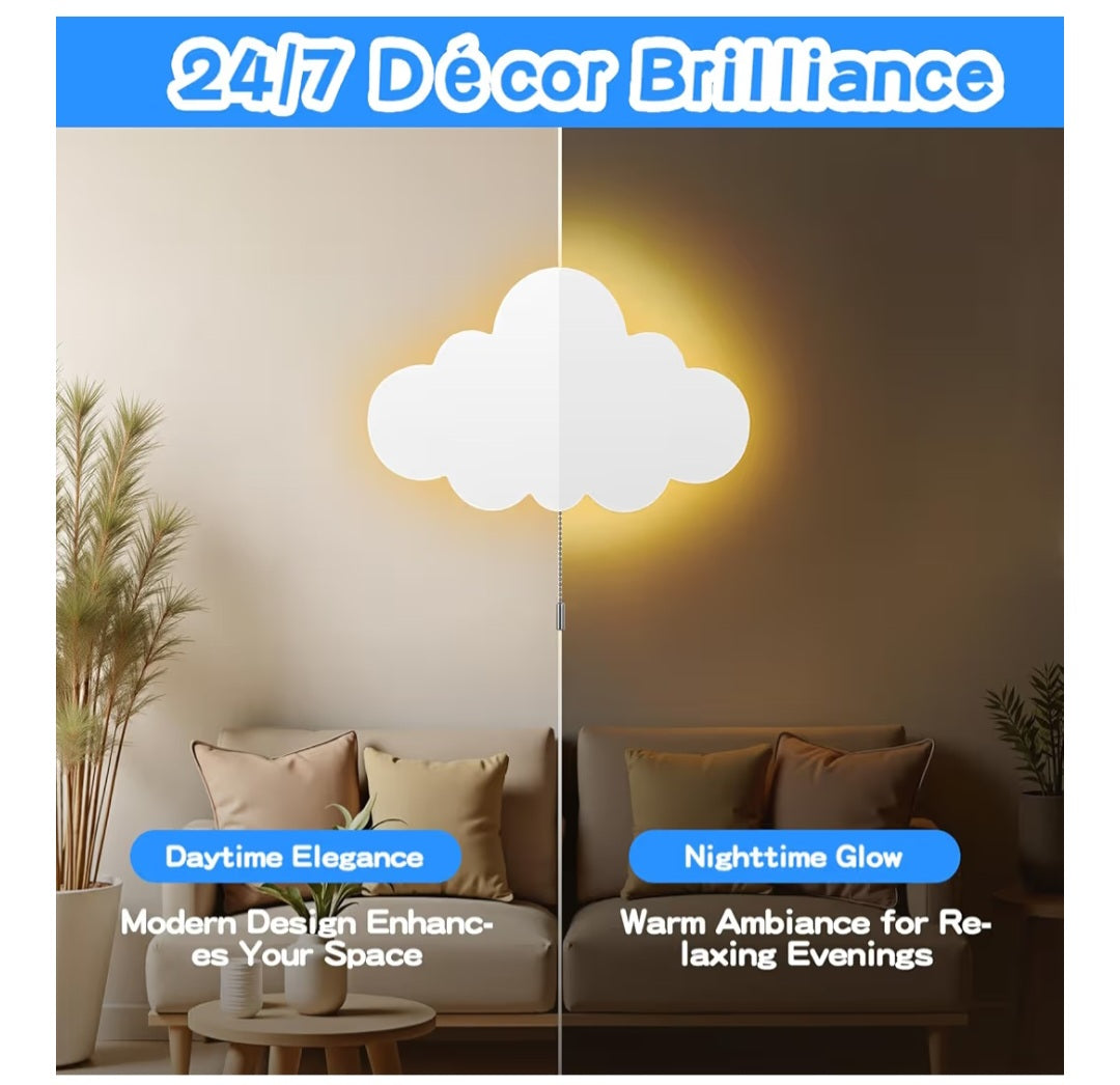 Cloud Light 2 Pack Battery-Powered Wall Lamps