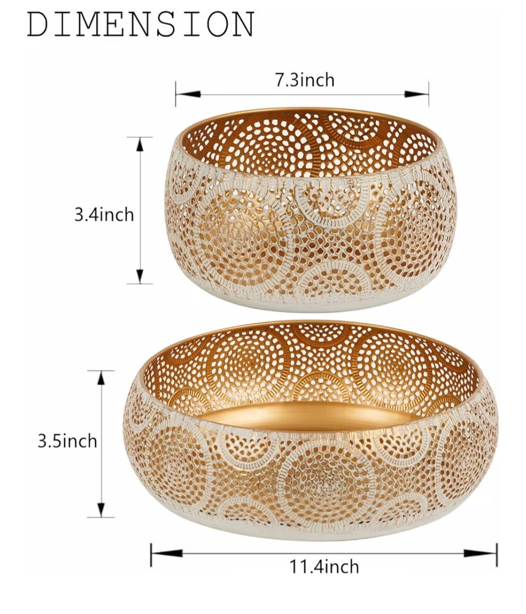 9a Metal Fruit Basket/Bowls  2pack