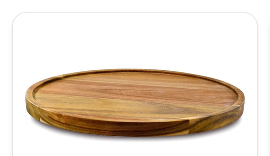 Acacia Wood Lazy Susan- 14"