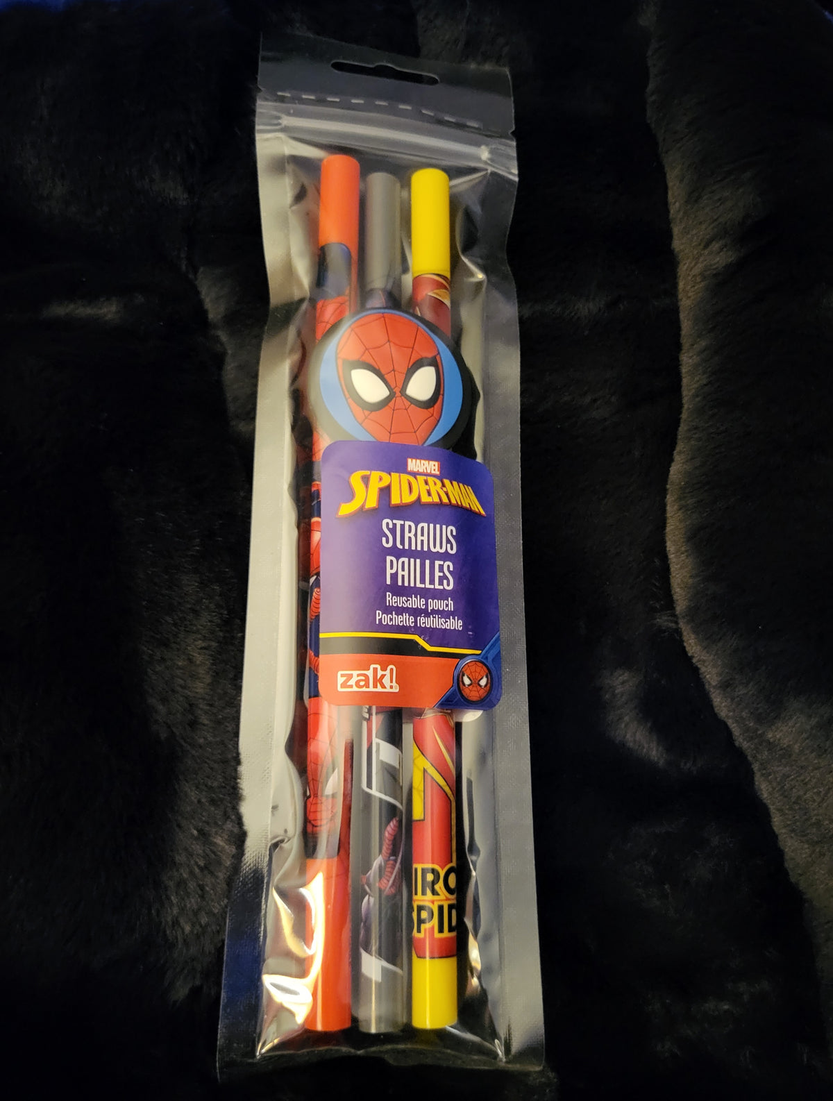 Spiderman Straws (3 straws per pack)