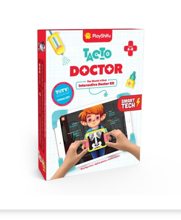 PlayShifu Doctor Kit for Kids Tech-Powered Pretend Playset with 12 Tools & 3 Games | STEM Learning Toy for Ages 4–10 Tablet Not Included