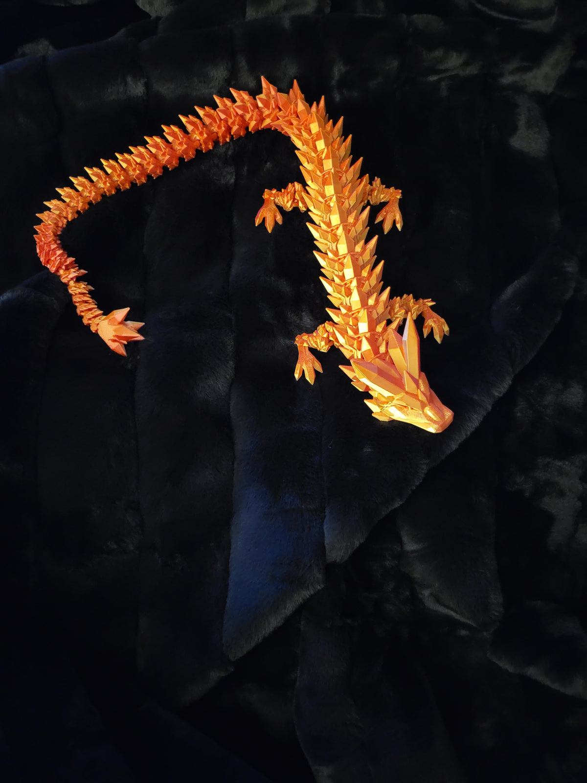 3D Printed Orange Dragon