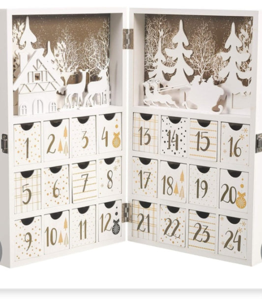 Wooden Advent Calendar, Christmas