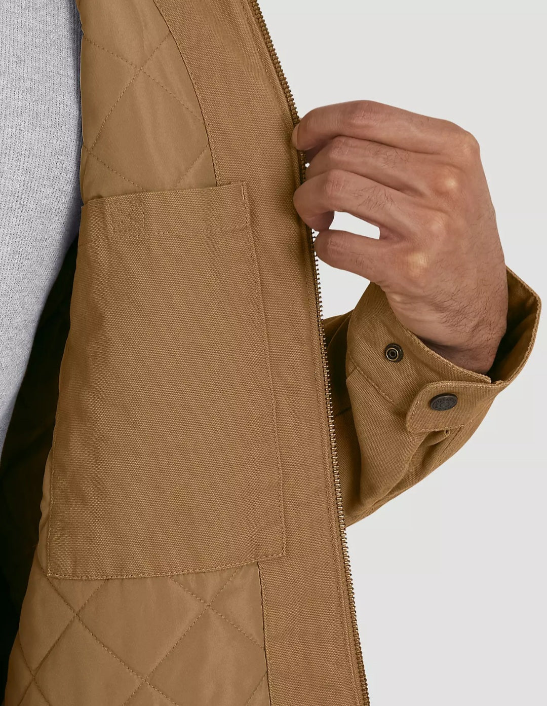 Wrangler Men's Canvas Work Jacket (Brown XL)