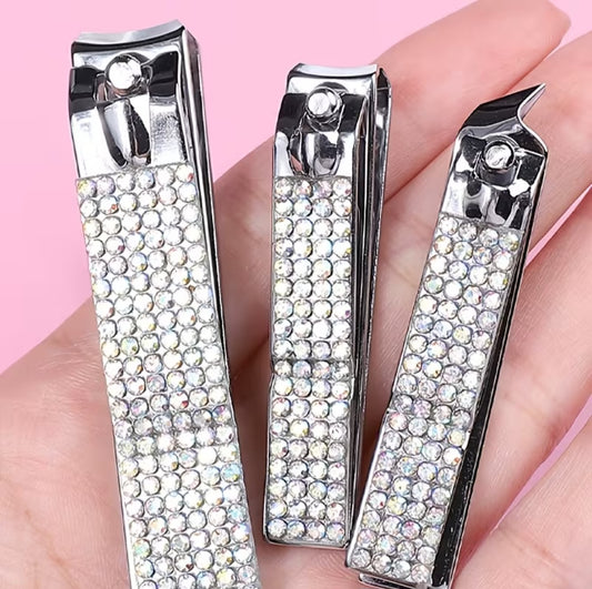Nail Clipper 3 piece Rhinestone Set