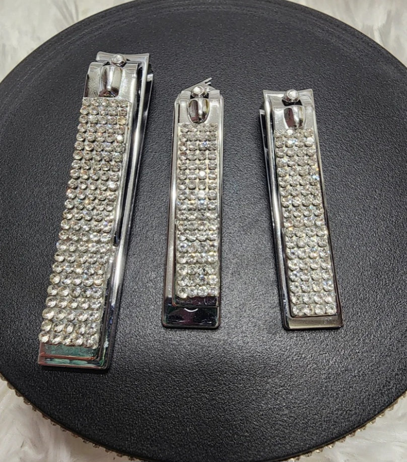 Nail Clipper 3 piece Rhinestone Set
