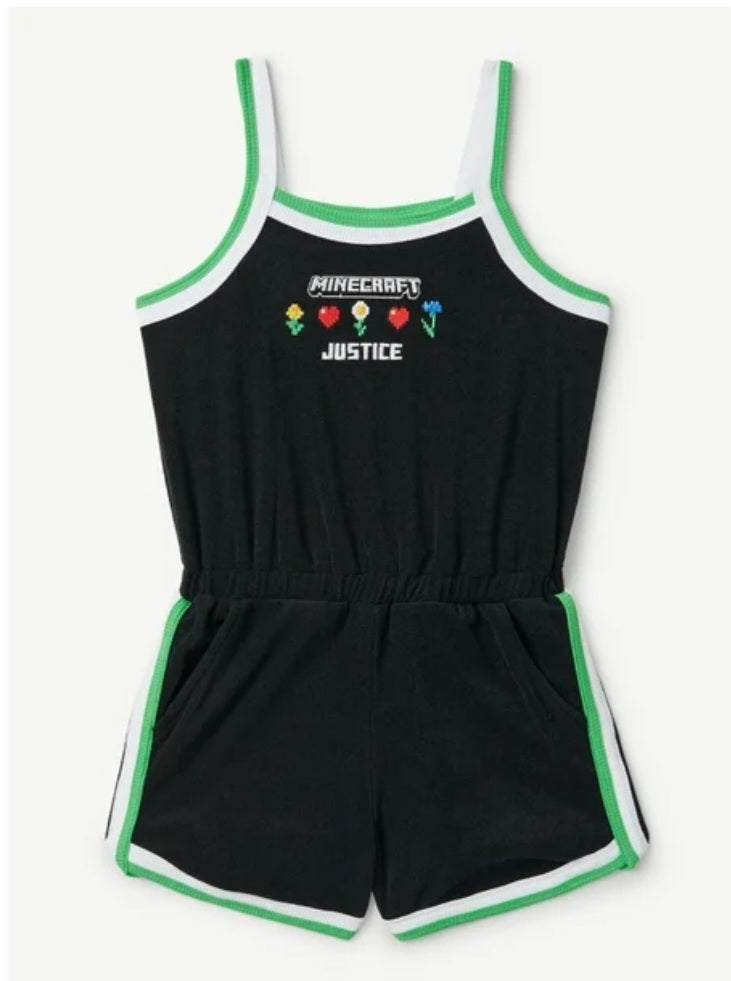 Justice Girl's Minecraft Romper Large 12/14