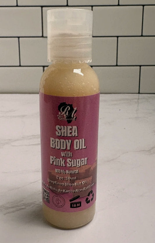 3 Shea Body Oil Pink Sugar