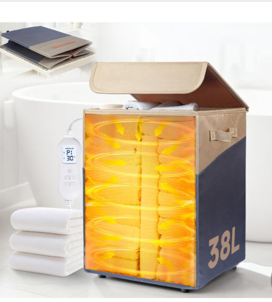 Foldable Towel Warmer Bucket - 38L-Large Capacity