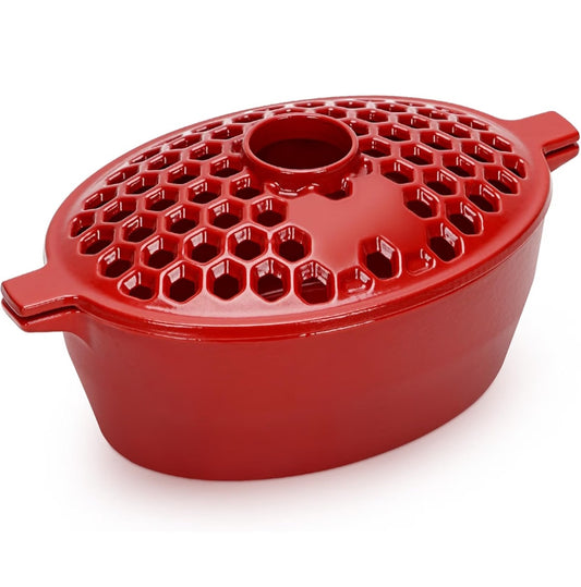G GOOD GAIN Wood Stove Steamer - Cast Iron 2.7 quart