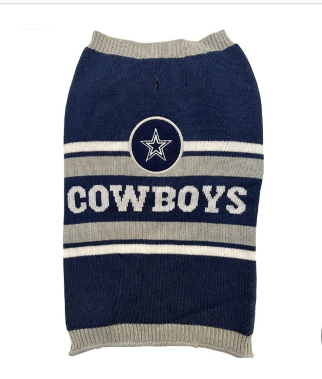 NFL Dallas Cowboys Dog Sweater, Size Extra Large