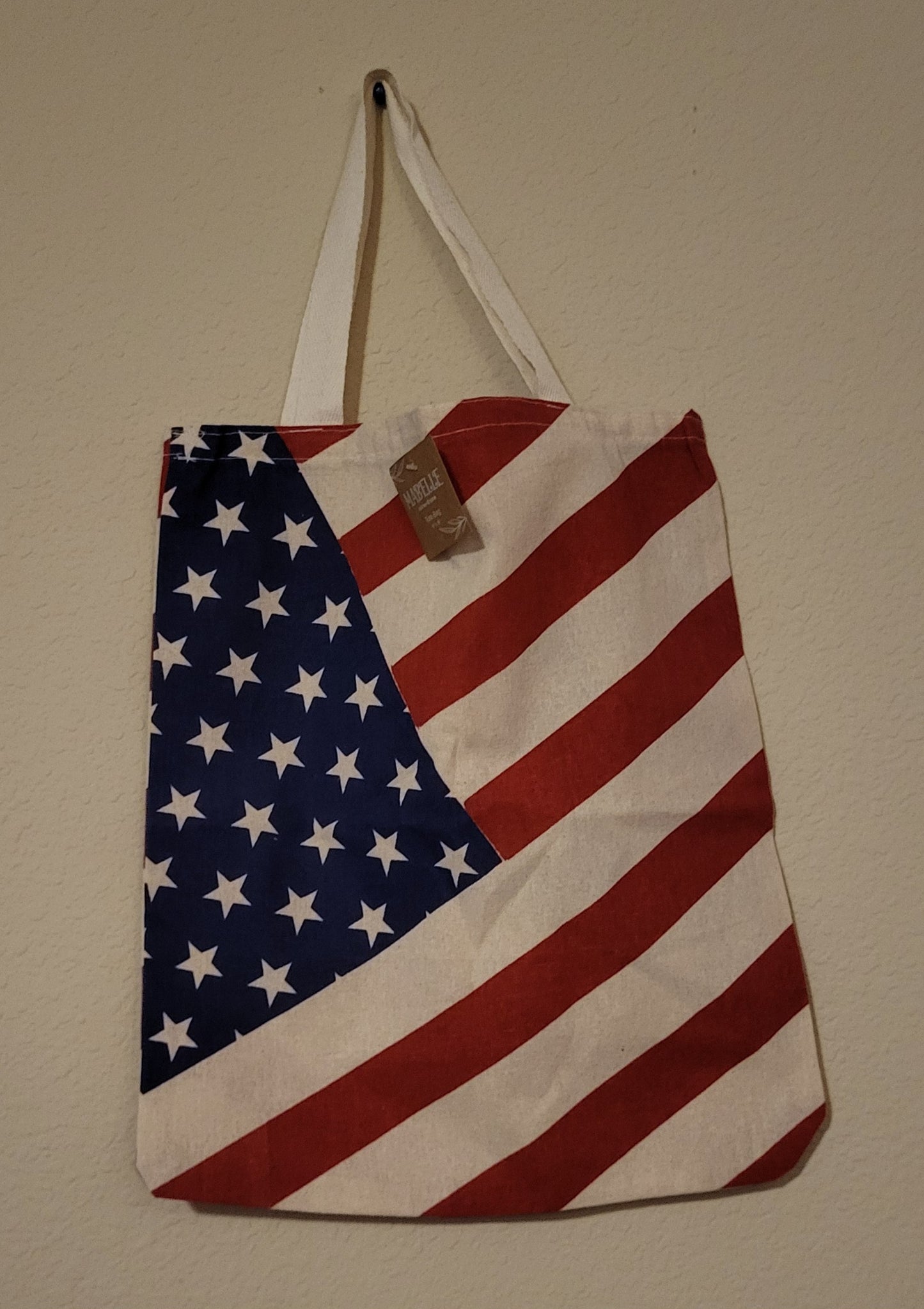 America Tote Bag: size:14'x16'