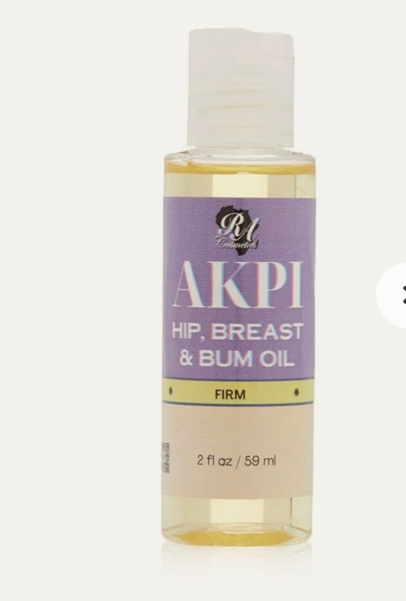 3 Akpi Hip Breast & Bum Oil 2oz Firm, Lift & Tighten Skin