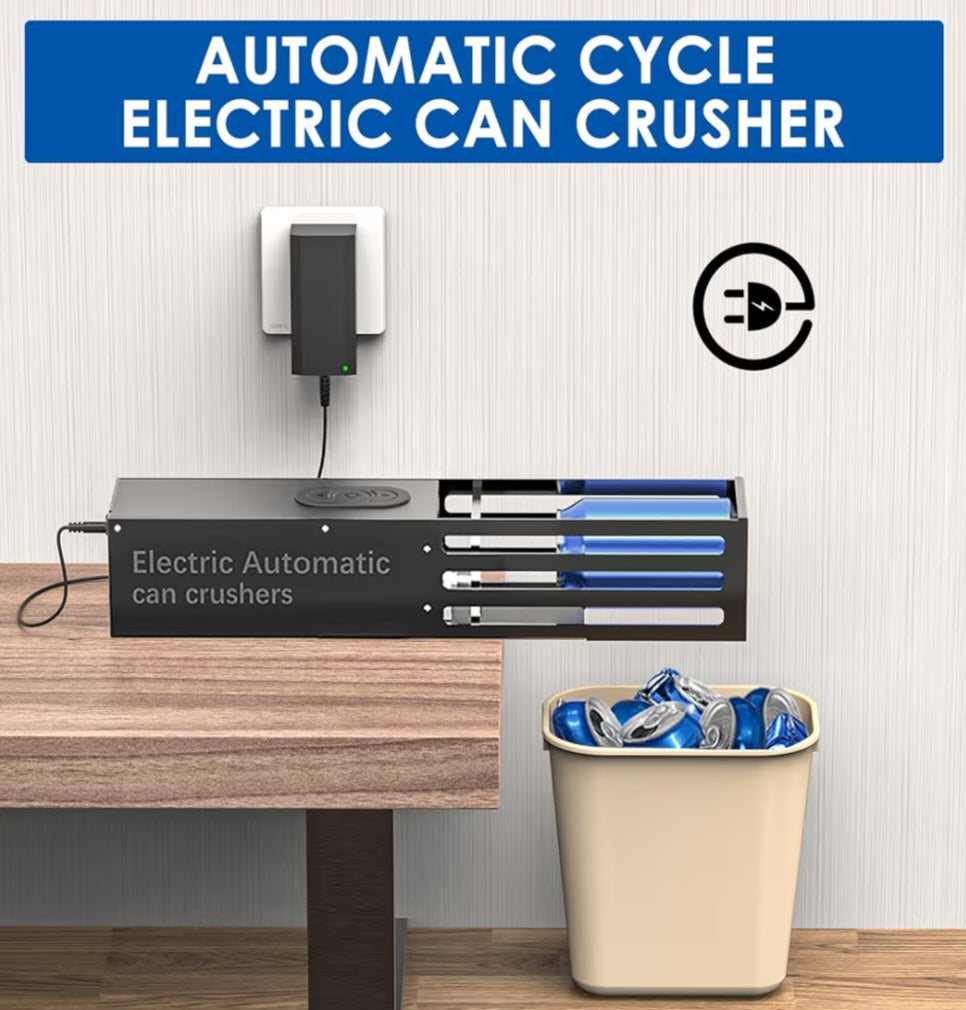 YOTAN Automatic Can Crusher, 8oz&12oz&16oz Electric Can Crusher