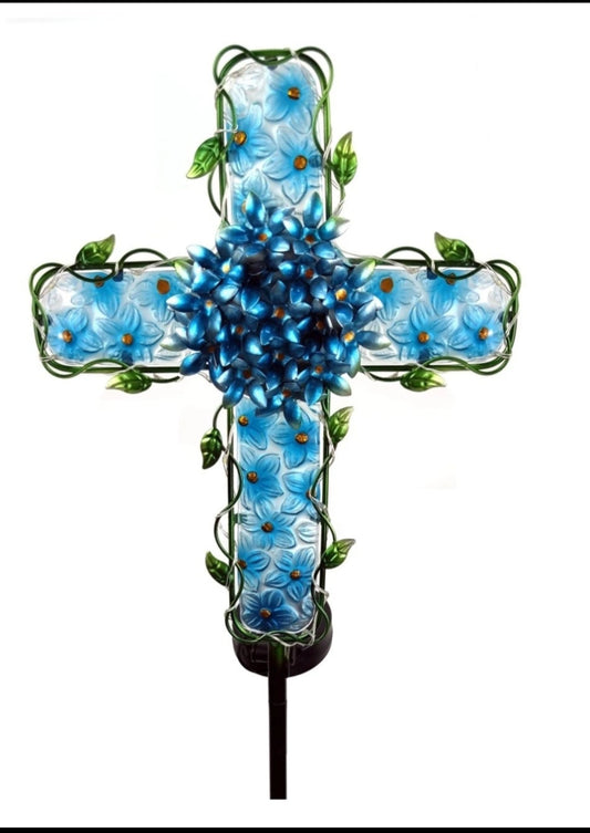 COOZZYHOUR Solar Cross Garden Lights