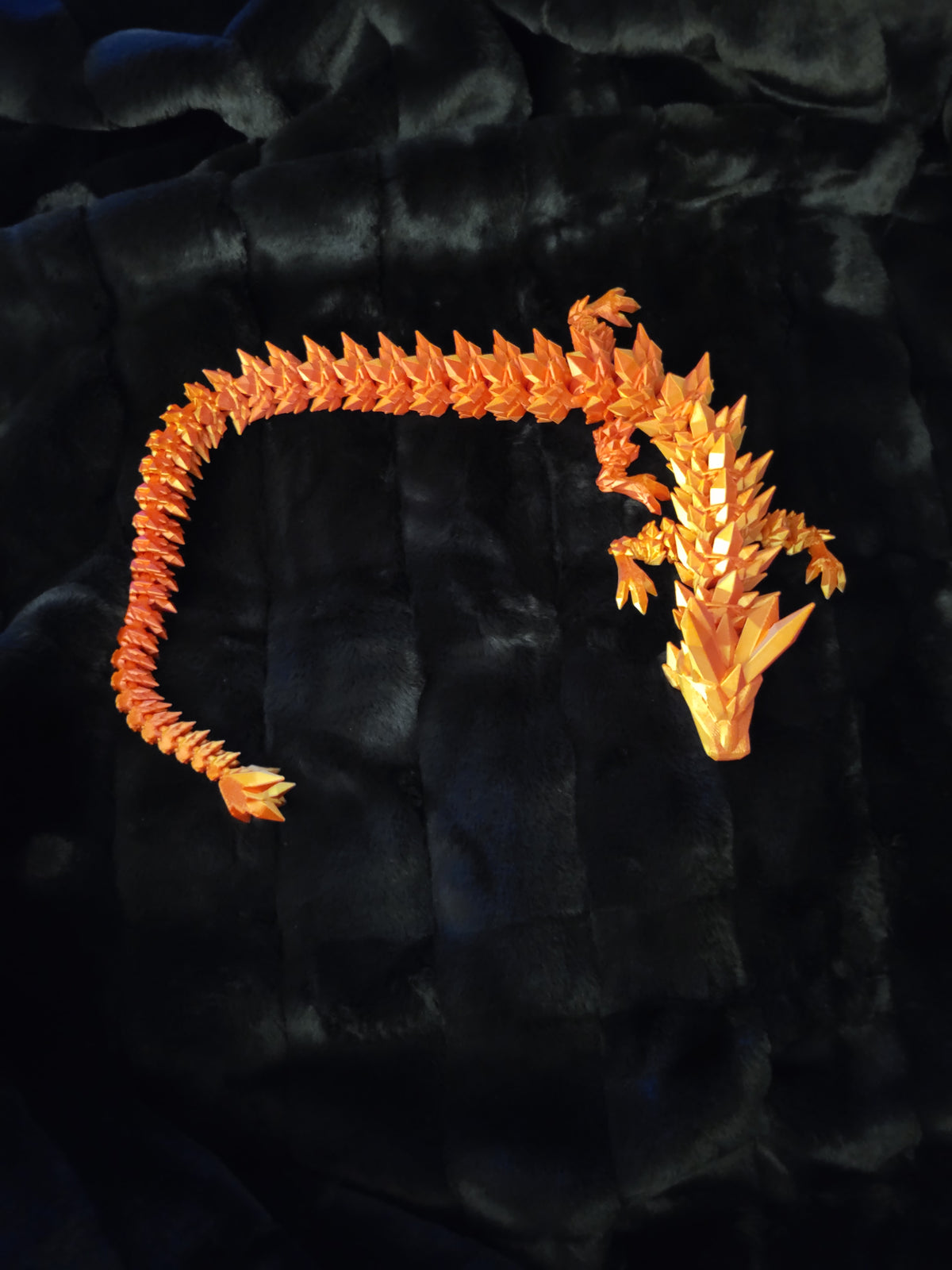 3D Printed Orange Dragon