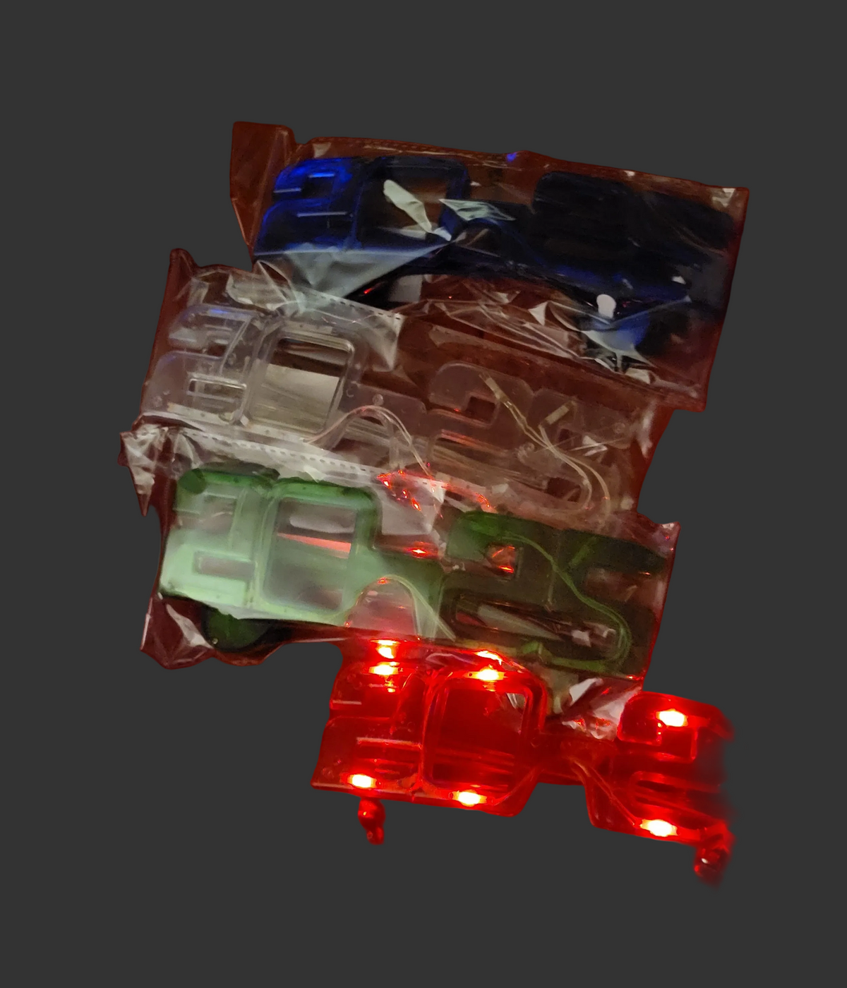 SALE: LIGHT UP/BLINKING 2025 GLASSES