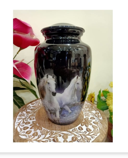 Running Free Horses Cremation Urn for Human Ashes!